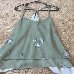 Green tank top